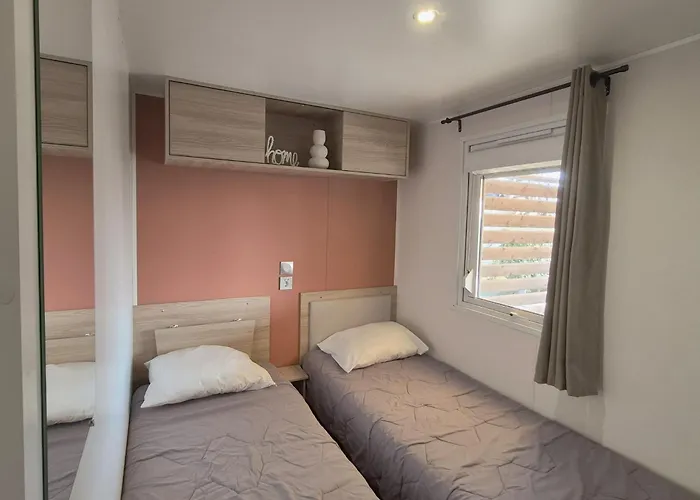 Le Coco Mobil 6-8 Personnes Piscines & 5 Etoiles Les Dunes * Torreilles