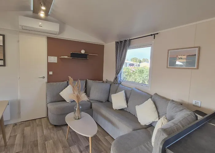 Le Coco Mobil 6-8 Personnes Piscines & 5 Etoiles Les Dunes Campingplatz