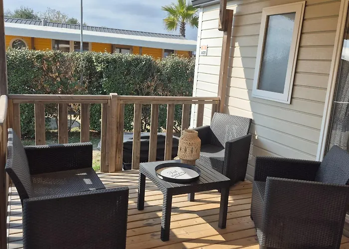 Campingplatz Le Coco Mobil 6-8 Personnes Piscines & 5 Etoiles Les Dunes